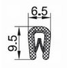 Elastomer Kantenschutzprofile PVC/Stahl silber 7031 L=100